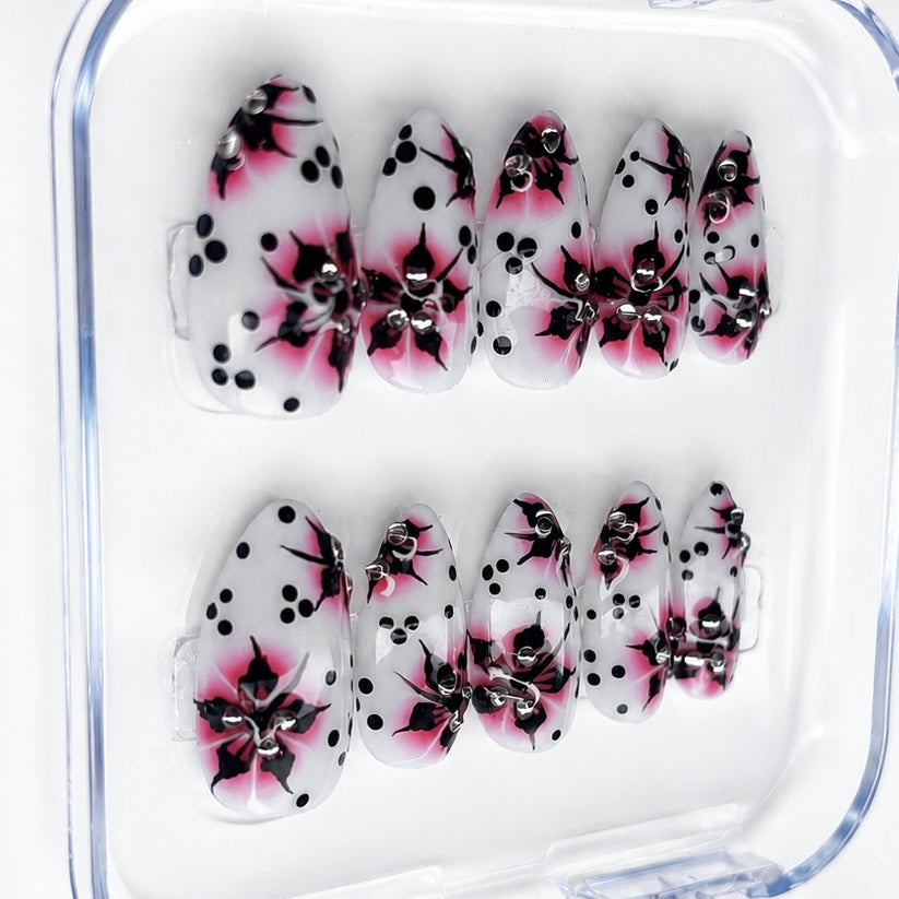 Polka Petals ✦ 100% Handmade