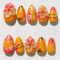 Sunset Lei ✦ 100% Handmade