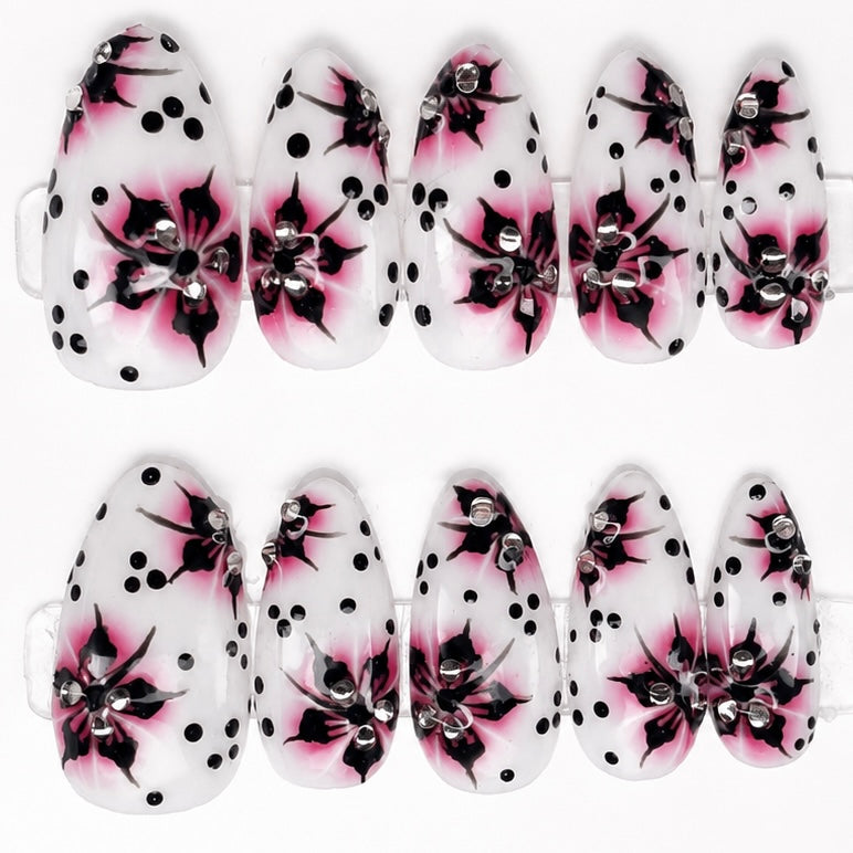 Polka Petals ✦ 100% Handmade