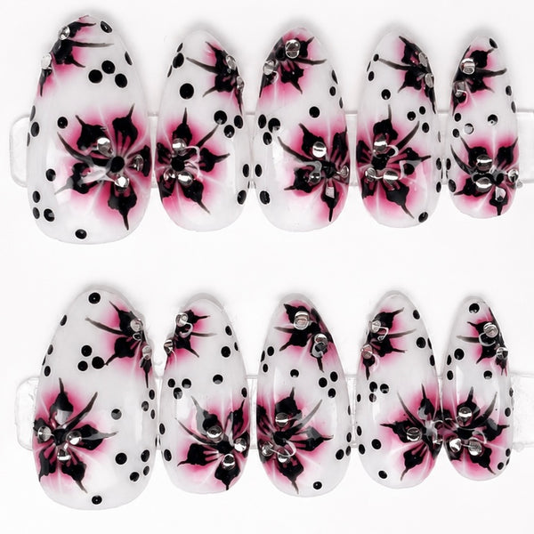 Polka Petals ✦ 100% Handmade